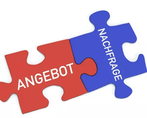 Angebot und Nachfrage - Symbolbild